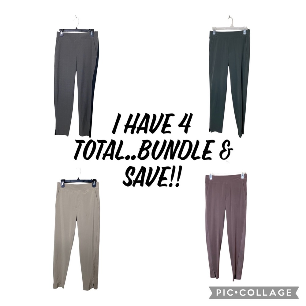 SOLDAthleta Brown Plaid Brooklyn Ankle Pull On Athleisure Activewear Pant Size 0 - Picture 15 of 15